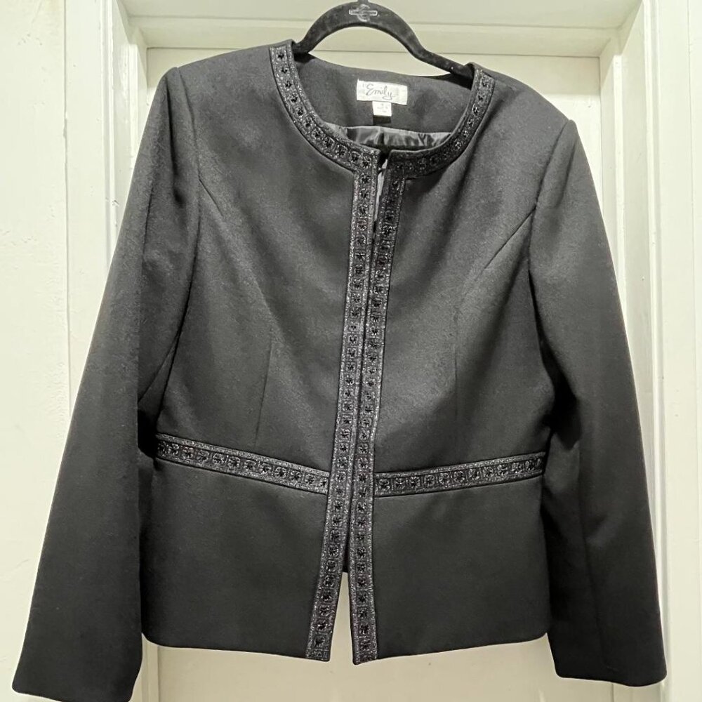 Black Emily Sz.16 2 - Piece Skirt Suit Set